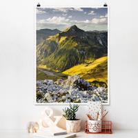 Klebefieber Poster Natur & Landschaft Berge und Tal der Lechtaler Alpen in Tirol