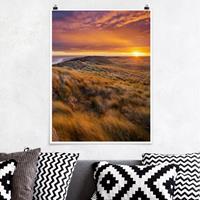 Klebefieber Poster Strand Sonnenaufgang am Strand auf Sylt