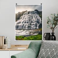 Klebefieber Poster Natur & Landschaft Dynjandi Wasserfall