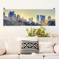 Klebefieber Panorama Poster Architektur & Skyline Peaceful Central Park