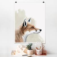 Klebefieber Poster Tiere Waldfreunde - Fuchs