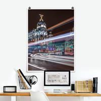 Klebefieber Poster Architektur & Skyline Madrid Traffic