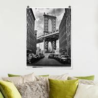 Klebefieber Poster Architektur & Skyline Manhattan Bridge in America