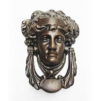 Zeitzone Wunderschöner Türklopfer Medusa Eisen Bronze-Optik Antik-Stil