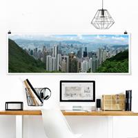 Klebefieber Panorama Poster Architektur & Skyline Watching HongKong