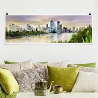 Klebefieber Panorama Poster Architektur & Skyline Brisbane