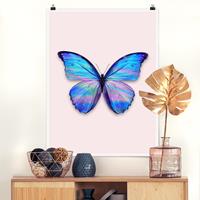 Klebefieber Poster Tiere Holografischer Schmetterling