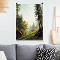Klebefieber Poster Kunstdruck Albert Bierstadt - In den Berner Alpen