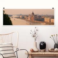 Klebefieber Panorama Poster Architektur & Skyline Budapest Skyline