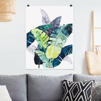 Klebefieber Poster Blumen Exotisches Blattwerk - Banane