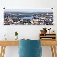 Klebefieber Panorama Poster Architektur & Skyline Stockholm City