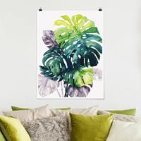 Klebefieber Poster Blumen Exotisches Blattwerk - Monstera