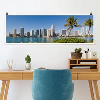 Klebefieber Panorama Poster Architektur & Skyline Miami Beach Skyline