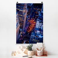 Klebefieber Poster Architektur & Skyline Manhattans Taxilichter