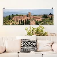 Klebefieber Panorama Poster Architektur & Skyline Charming Tuscany