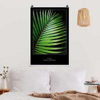 Klebefieber Poster Blumen Tropisches Palmblatt