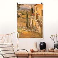 Klebefieber Poster Architektur & Skyline Italienische Landschaft - Haustreppe