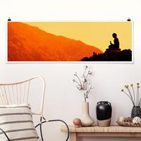 Klebefieber Panorama Poster Natur & Landschaft Resting Buddha