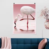 Klebefieber Poster Tiere Flamingo Dance