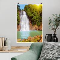 Klebefieber Poster Natur & Landschaft Wasserfall Romantik