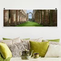 Klebefieber Panorama Poster Architektur & Skyline Fountains Abbey