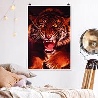 Klebefieber Poster Tiere Wilder Tiger