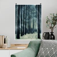 Klebefieber Poster Wald Mystischer Winterwald