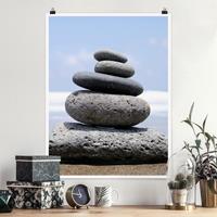 Klebefieber Poster Strand Sand Stones