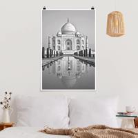 Klebefieber Poster Architektur & Skyline Taj Mahal mit Garten