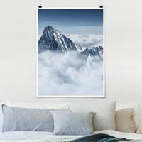 Klebefieber Poster Natur & Landschaft Die Alpen über den Wolken