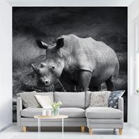 Klebefieber Fototapete Lonesome Rhinoceros