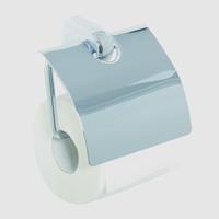 bravat Metasoft WC-Papierhalter mit Deckel massiv