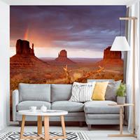 Klebefieber Fototapete Monument Valley bei Sonnenuntergang