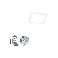 qazqa Deckenleuchte weiß 22,5 cm inkl. LED 3-stufig dimmbar IP44 - Steve
