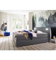 ATLANTIC home collection Boxspringbett, inklusive LED-Beleuchtung und Topper