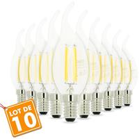 eclairagedesign Lot von 10 Led Flame Bulbs E14 4W Filament - ECLAIRAGE DESIGN