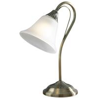 12-darlighting Boston Tischlampe aus antikem Messing und Opalglas 1 Licht - 12-DAR LIGHTING