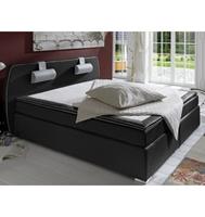 ATLANTIC home collection Boxspringbett, mit Topper und verstellbaren Nackenkissen