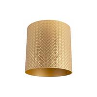 Qazqa - Lampenschirm Gold 40/40/40 Dreiecksmuster - Gold/Messing