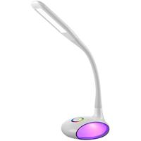 wilit Q8B 6W dimmbare LED Schreibtischlampe Farblicht, Touchbedienung für 3 Helligkeitsstufen, augenfreundlich, Weiß - 