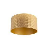 qazqa Lampenschirm Gold 50/50/25 Dreiecksmuster - Gold/Messing
