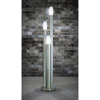 etc-shop LED Stehlampe, Edelstahl, 3-Säulen, H 170 cm