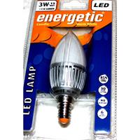 Led Lampe E14, Kerzenform, Matt, Warmweiß 3 Watt = 15 Watt, Energieklasse a - Energetic