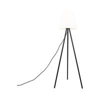 QAZQA staande Buitenlamp virginia - Zwart - Design - D 50cm