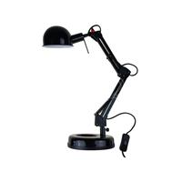 kanlux Schreibtischlampe 55cm mit Schwenkarm und Schalter schwarz - 