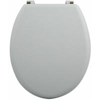 msv WC Sitz Toilettendeckel MDF Holzkern „Ingris“ Scharniere aus Edelstahl - hochwertige und stabile Qualität