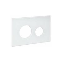 TECEloop frontplaat voor wc-bedieningsplaat, glas wit