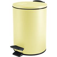 Spirella Pedaalemmer Cannes - geel - 5 liter etaal 20 x H27 cm oft-close - toilet/badkamer - Pedaalemmers