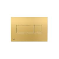 alcaplast Drückerplatte für WC Vorwandelemente WC-Spüle Weiss Quadro Mini 3L/6L Betätigungsplatte Platte | Farbe: Gold - 