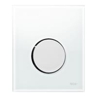 Urinoir Bedieningsplaat TECE Loop Glas Wit 10,4x12,4 cm (met glanzend chromen toets)